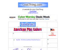 Tablet Screenshot of coolthing.com